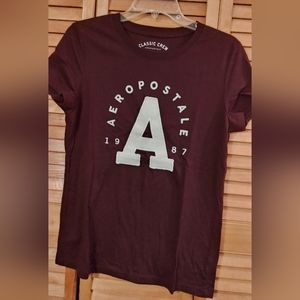 NWOT Maroon Aeropostale tee